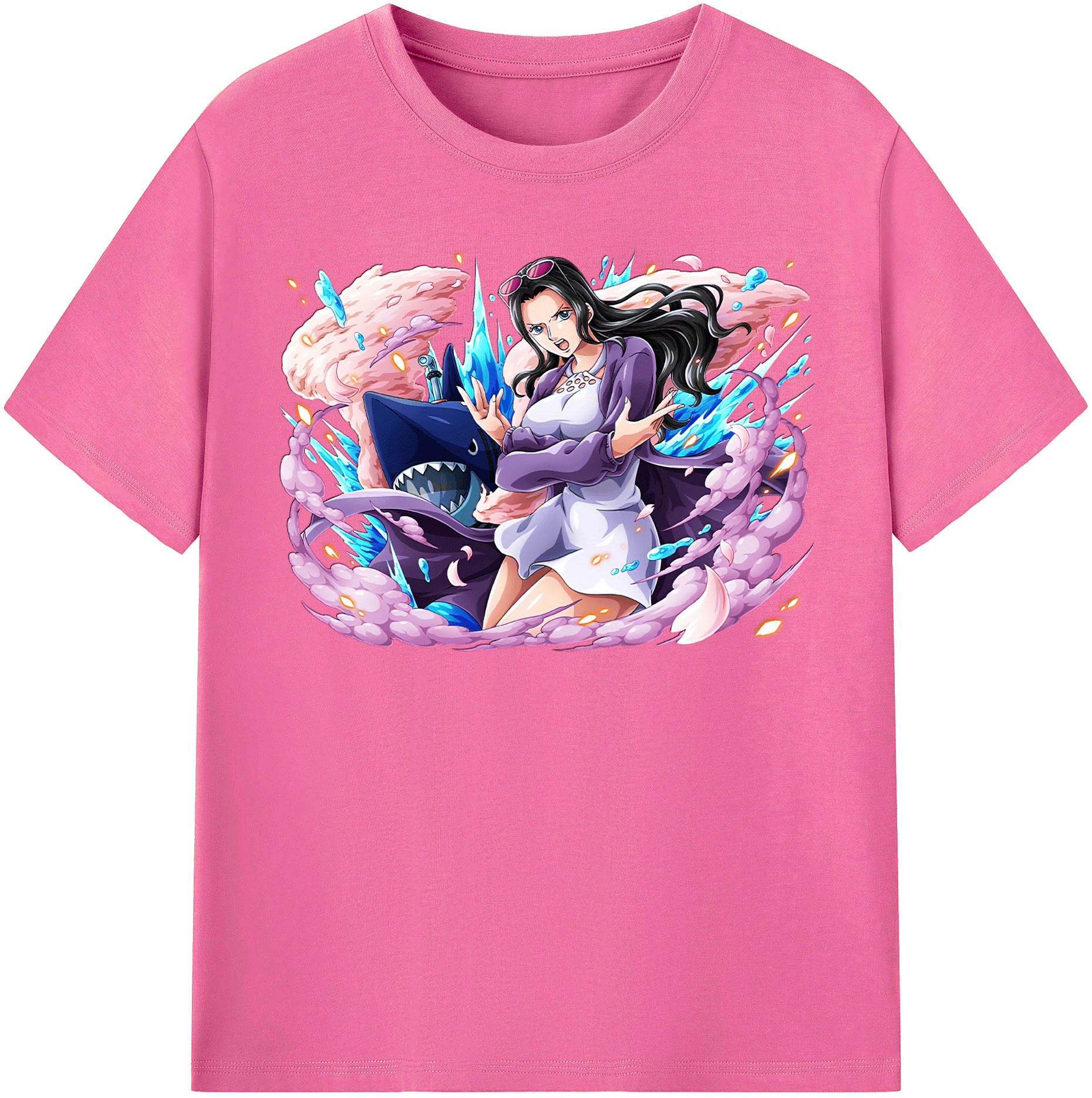 ワンピース ニコ・ロビン ONE PIECE Nico Robin レディースカジュアルプリントTシャツ（綿100％）